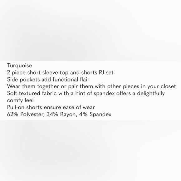 NWT Stars Above Textured Knit Lettuce Trim Pajama Shorts Set - Picture 10 of 10